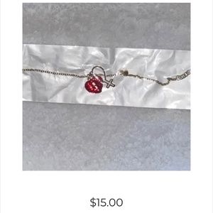 Stainless steel anklet gold